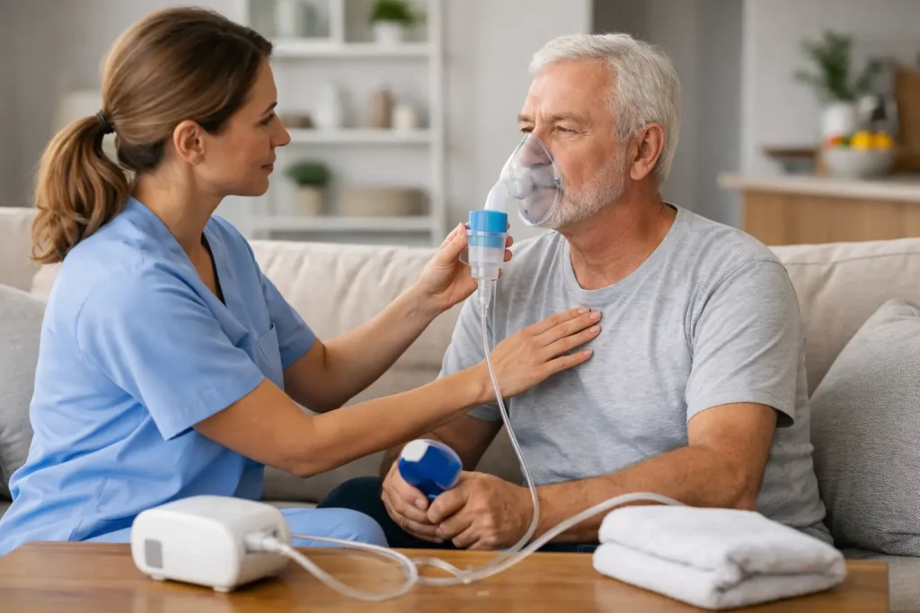 Fizioterapie respiratorie la domiciliu: când ajută